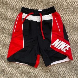 Redwhiteblack Nike Windbreaker Shorts 